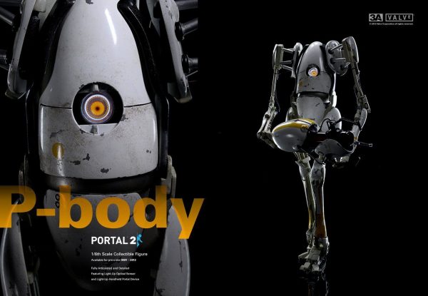 3A ThreeA Portal 2 P-Body 1/6 Figure Retail Version NEW SEALED - Image 2