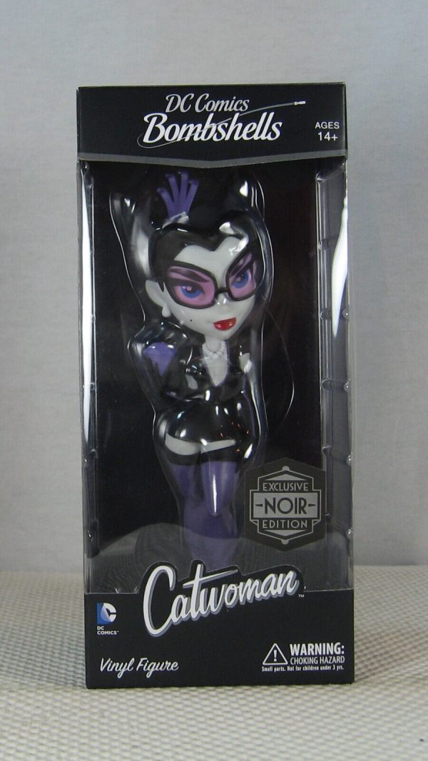 DC Bombshells Catwoman Noir Vinyl Figure 2016 SDCC Exclusive Cryptozoic SEALED - Image 2