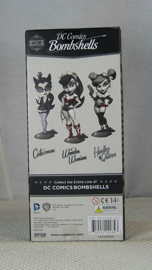 DC Bombshells Catwoman Noir Vinyl Figure 2016 SDCC Exclusive Cryptozoic SEALED - Image 4