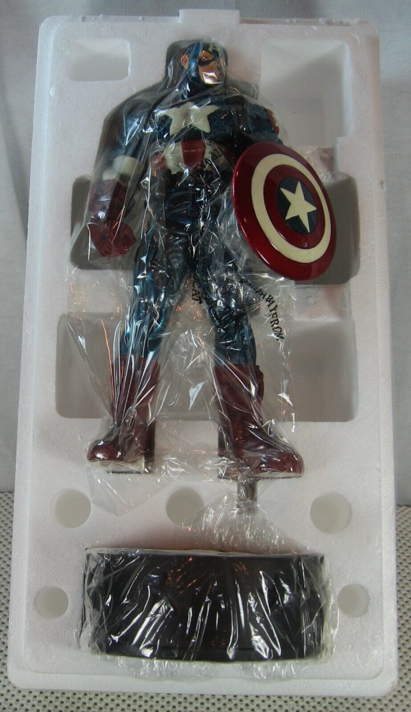 Ultimate Captain America Metallic Variant Statue 314/1380 Signed Randy Bowen NEW - Image 10