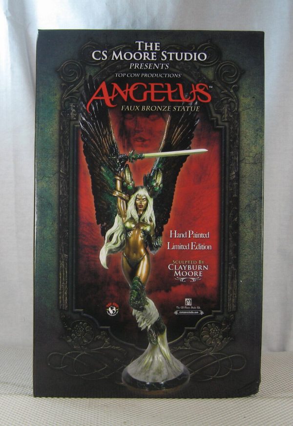 Angelus Faux Bronze Signed Statue 005/250 Clayburn Moore Top Cow BRAND NEW - Image 6