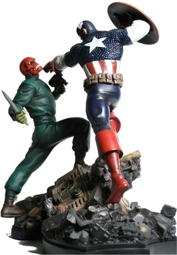 Captain America and Red Skull Action Statue Set Bowen Designs NEW SEALED