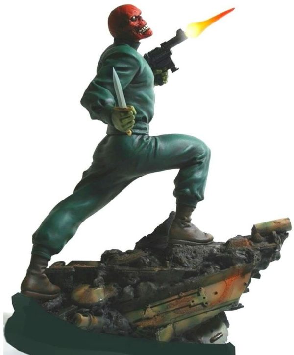 Captain America and Red Skull Action Statue Set Bowen Designs NEW SEALED - Image 3