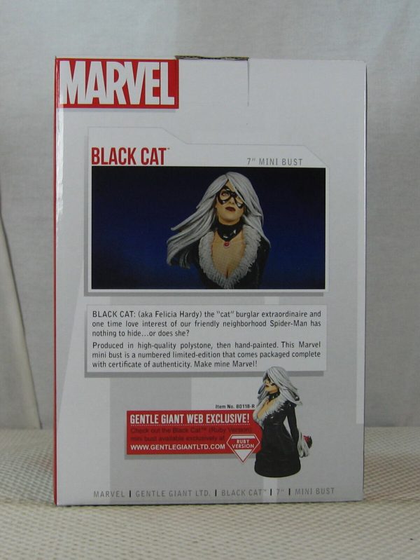 Gentle Giant Black Cat Mini Bust 623/840 Marvel Spiderman NEW SEALED - Image 4