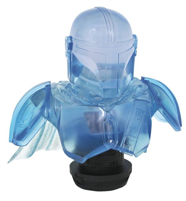Star Wars Legends in 3D The Mandalorian Hologram 1/2 Bust SDCC 2021 NEW SEALED