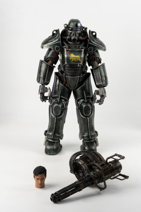 ThreeZero Fallout T-45 NCR Salvaged Power Armor 1/6 Figure 3Z0177 NEW SEALED - Image 2