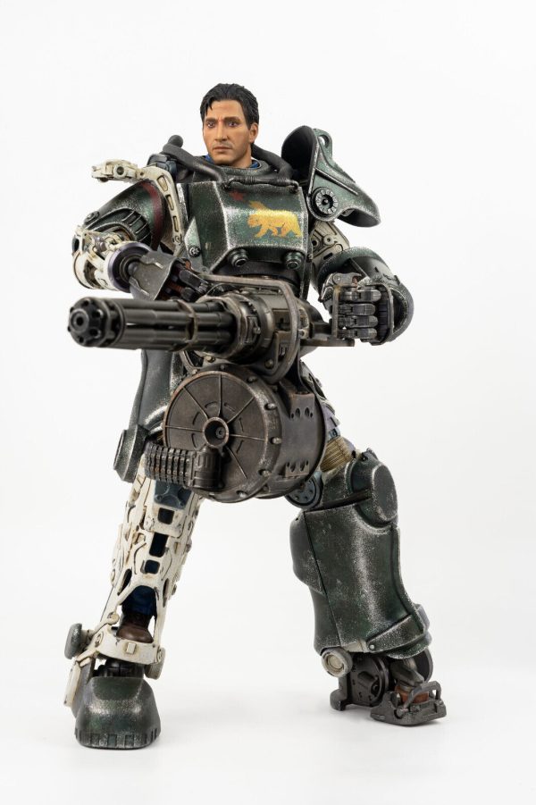 ThreeZero Fallout T-45 NCR Salvaged Power Armor 1/6 Figure 3Z0177 NEW SEALED - Image 6