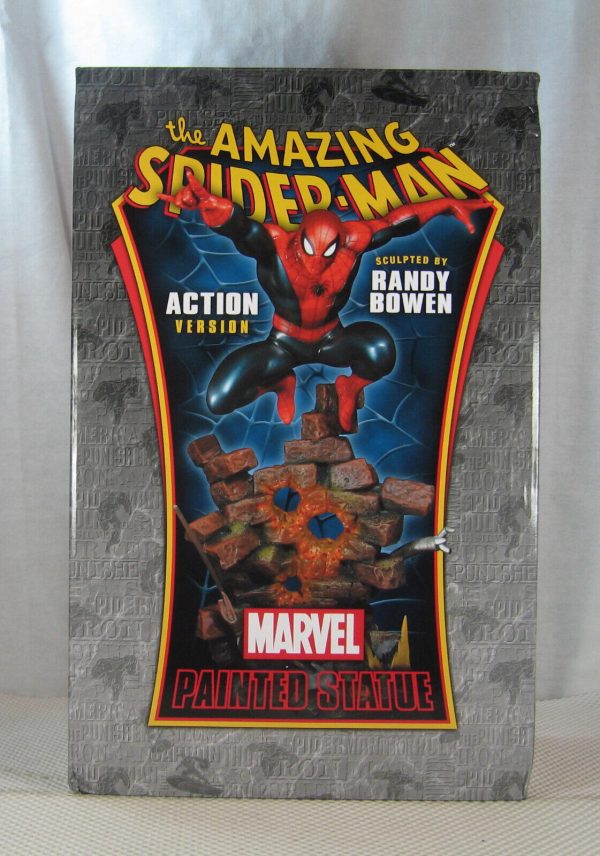Spider-Man Action Statue Black Costume 032/425 Bowen Designs BRAND NEW - Image 4