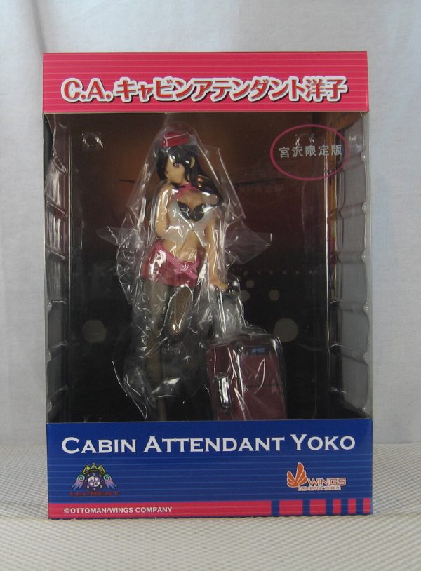 WING Cabin Attendant Yoko Miyazawa Pink Figure Lechery Twilight Figure NEW - Image 5