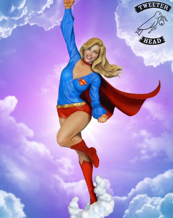 Tweeterhead Supergirl and Streaky Exclusive Super Powers Maquette 024/145 SEALED - Image 2