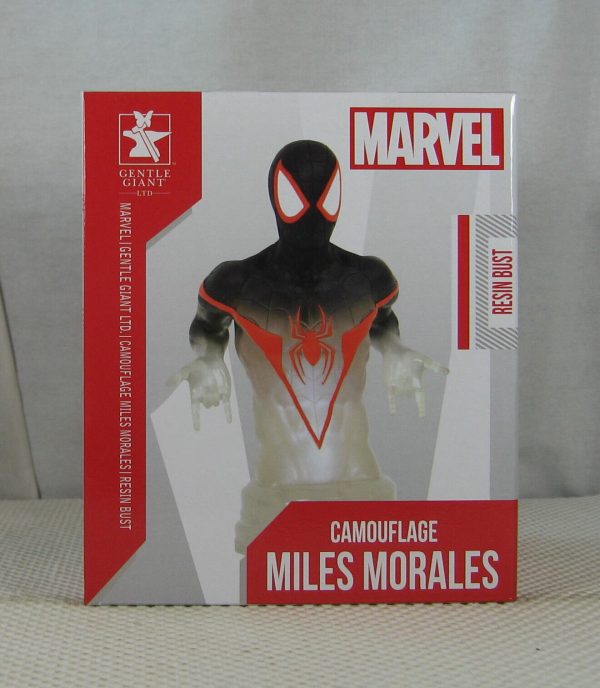 Gentle Giant Spider-Man Camouflage Miles Morales Bust 411/750 SDCC 2021 SEALED - Image 2