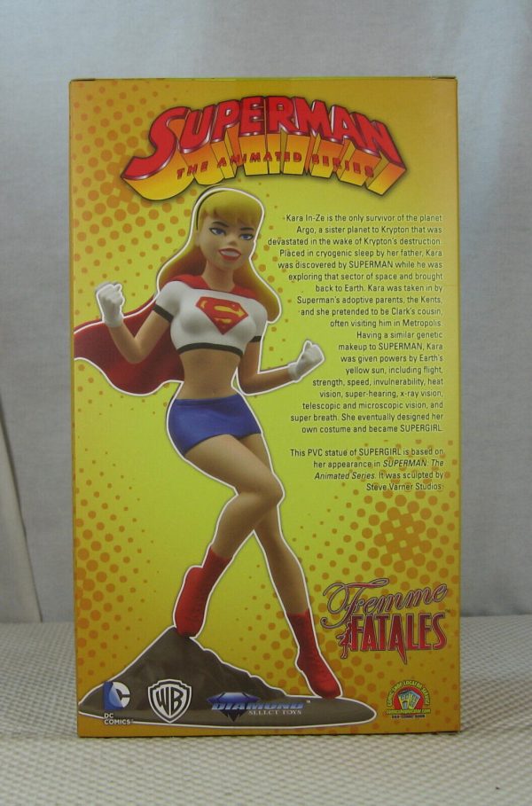 Supergirl Femme Fatales Figure Superman: The Animated Series Diamond Select NEW - Image 4