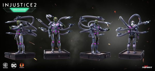 Triforce Injustice 2 The Versus Collection Batman and Brainiac Statue Set SEALED - Image 3
