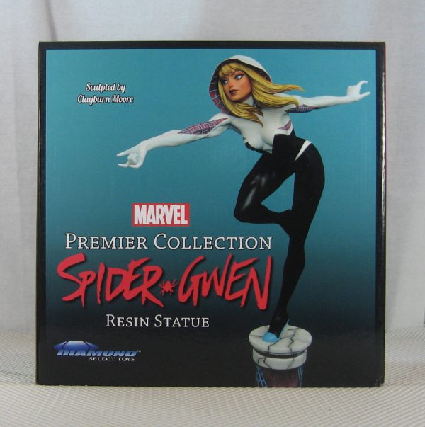 Spider-Gwen Unmasked Premier Statue 268/3000 Diamond Select NEW SEALED - Image 2