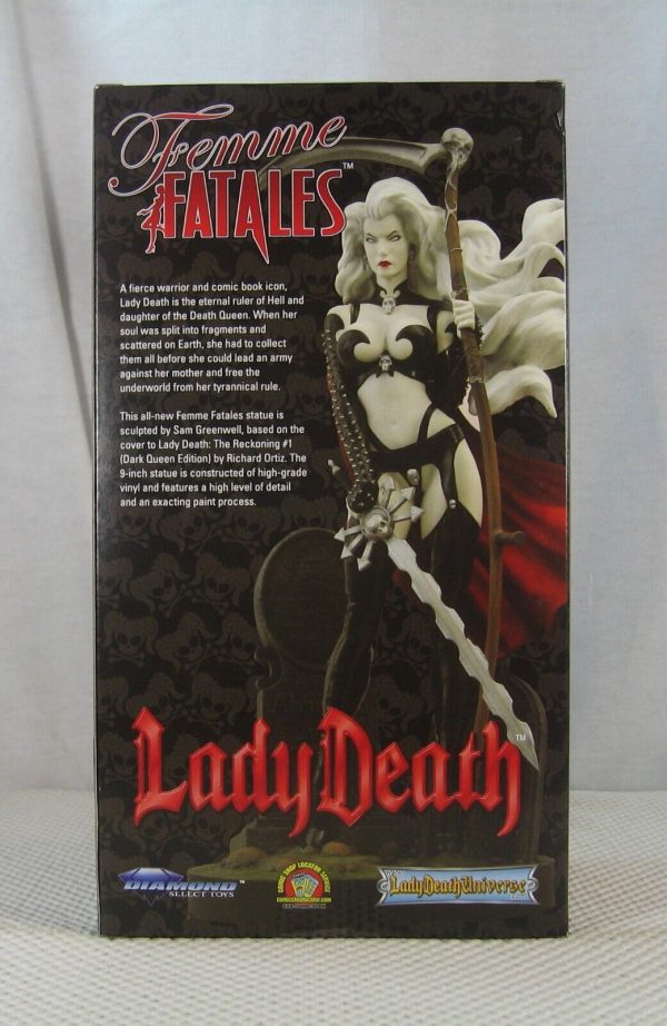 Lady Death III Femme Fatales Figure Statue Diamond Select NEW SEALED - Image 4