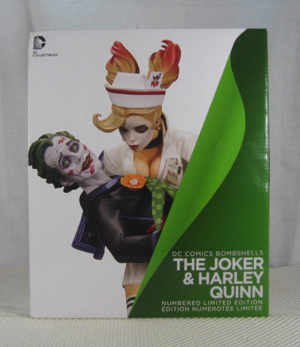 Joker and Harley Quinn Bombshells Statue 1st Edition DC Collectibles NEW SEALED - Image 3