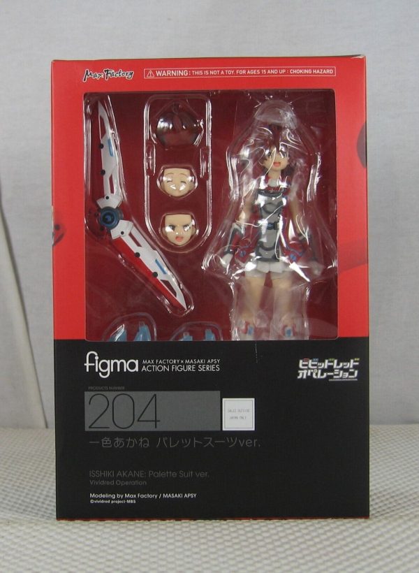 Vividred Operation Figma 204 Akane Isshiki Palette Suit Figure Max Factory NEW - Image 4