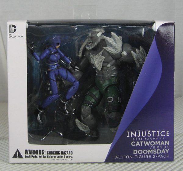 Catwoman vs Doomsday Figure Set Injustice Gods Among Us DC Collectibles SEALED