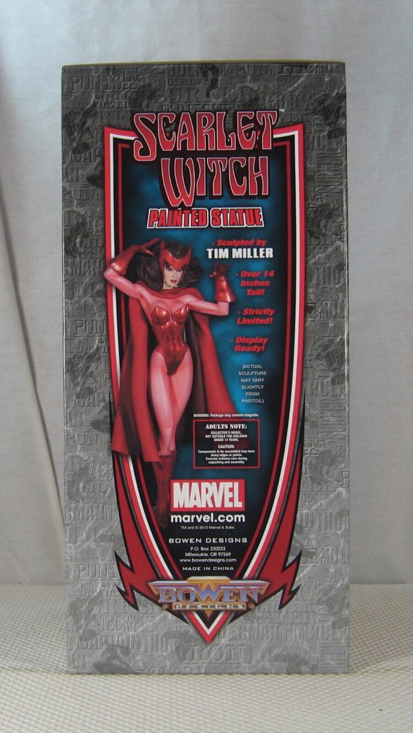 Scarlet Witch Museum Statue 661/850 Bowen Designs NEW SEALED - Image 4