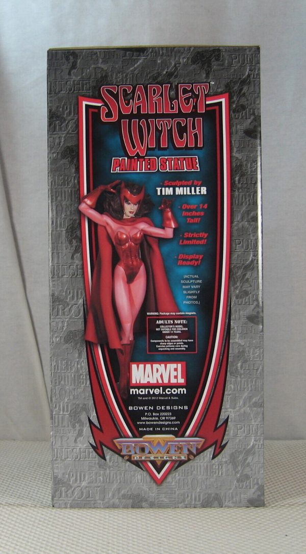 Scarlet Witch Museum Statue 661/850 Bowen Designs NEW SEALED - Image 6