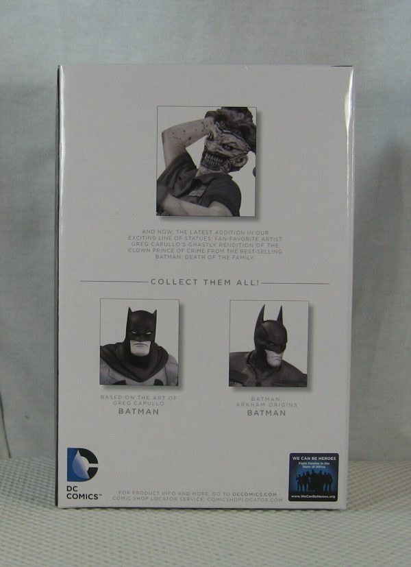 Batman Black and White The Joker Statue by Greg Capullo NEW SEALED - Image 4