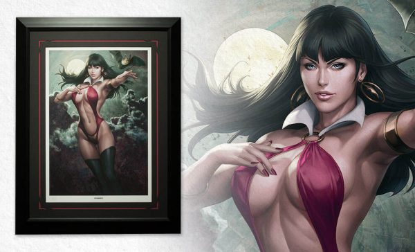 Vampirella Blood Moon Prophecy Signed Framed Print 164/500 Sideshow SEALED - Image 2