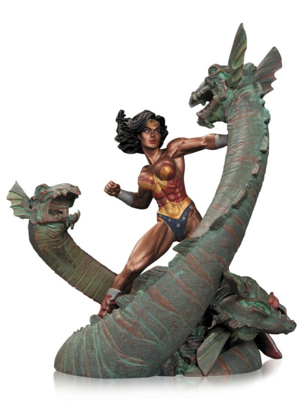 Wonder Woman vs Hydra Patina Mini Statue DC Comics Adam Hughes NEW SEALED
