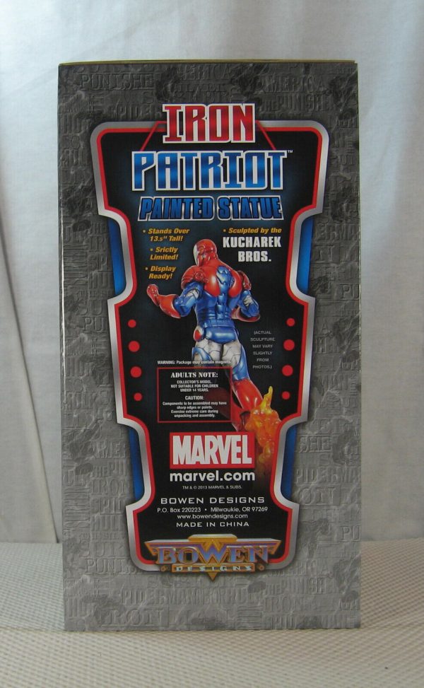 Iron Patriot Statue 444/700 Bowen Designs NEW SEALED - Image 3