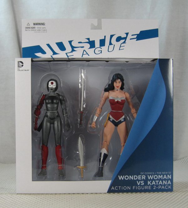 Wonder Woman vs Katana Action Figure 2-Pack Set New 52 DC Collectibles SEALED - Image 2