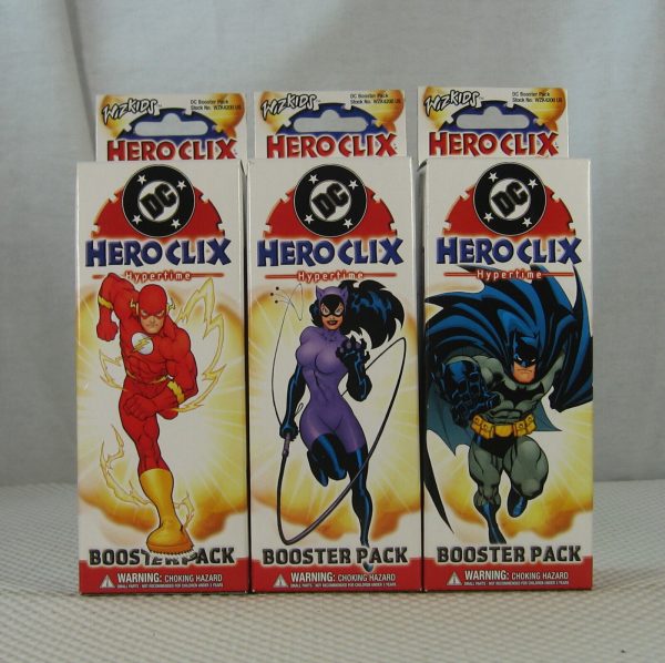 DC HeroClix Hypertime Booster Pack (Set of 3) NEW  SEALED