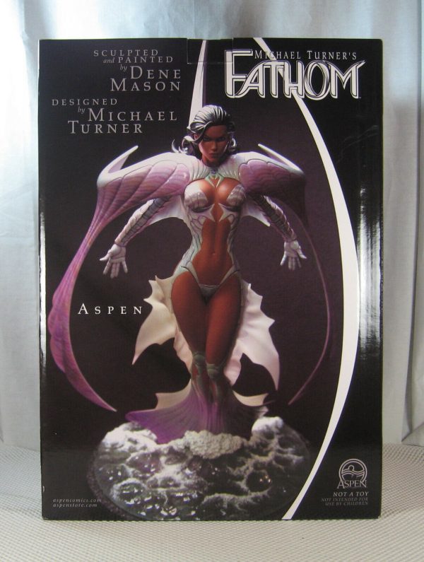 Fathom Aspen Matthews Black Armor Exclusive Statue 268/300 Michael Turner SEALED - Image 2
