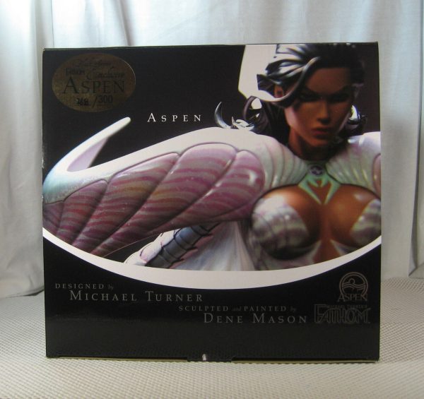 Fathom Aspen Matthews Black Armor Exclusive Statue 268/300 Michael Turner SEALED - Image 6