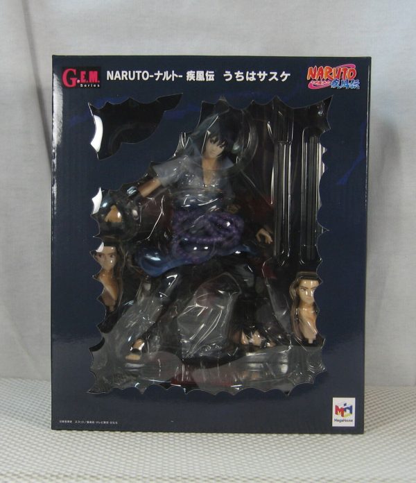 MegaHouse Naruto Shippuden Uchiha Sasuke G.E.M. Figure Statue 1st Edition SEALED - Image 4