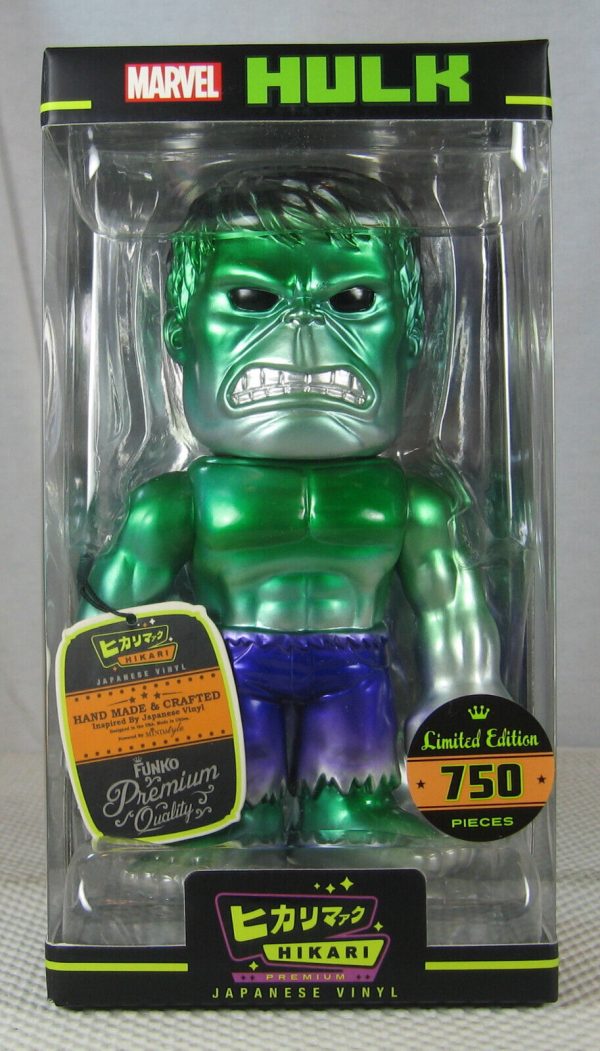 Funko Hulk Metallic Premium Hikari Sofubi Figure EE Exclusive NEW SEALED