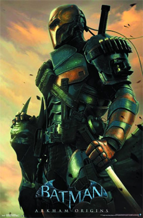 Batman Arkham Origins Deathstroke Poster NEW SEALED