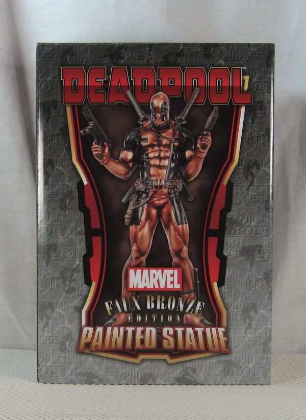 Deadpool Faux Bronze Statue 17/329 Bowen Designs Website Exclusive NEW SEALED - Image 2