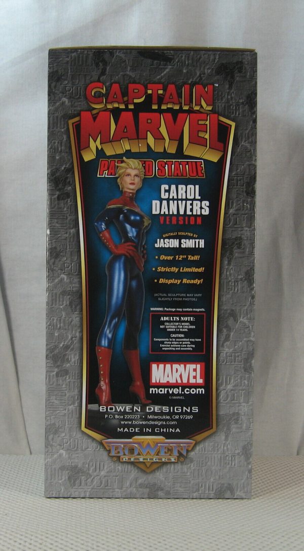 Carol Danvers Captain Marvel Statue 035/478 Bowen Designs NEW SEALED - Image 3