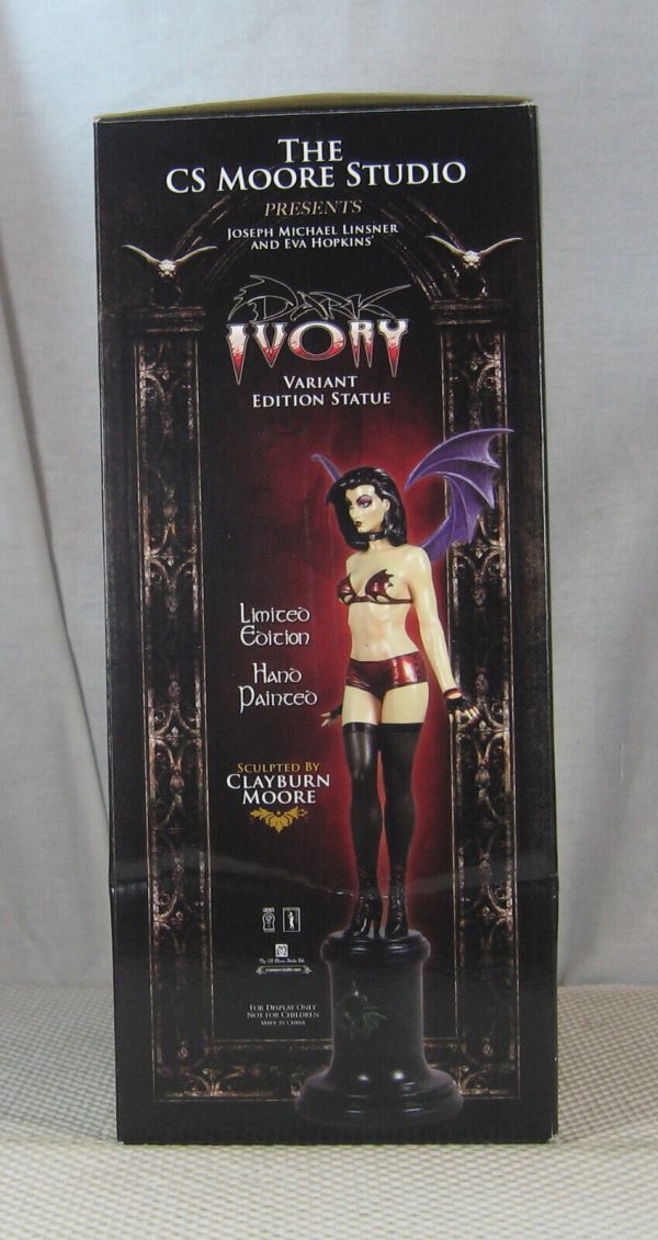 Dark Ivory White Variant Statue 38/100 Clayburn Moore Joseph Linsner NEW SEALED - Image 5