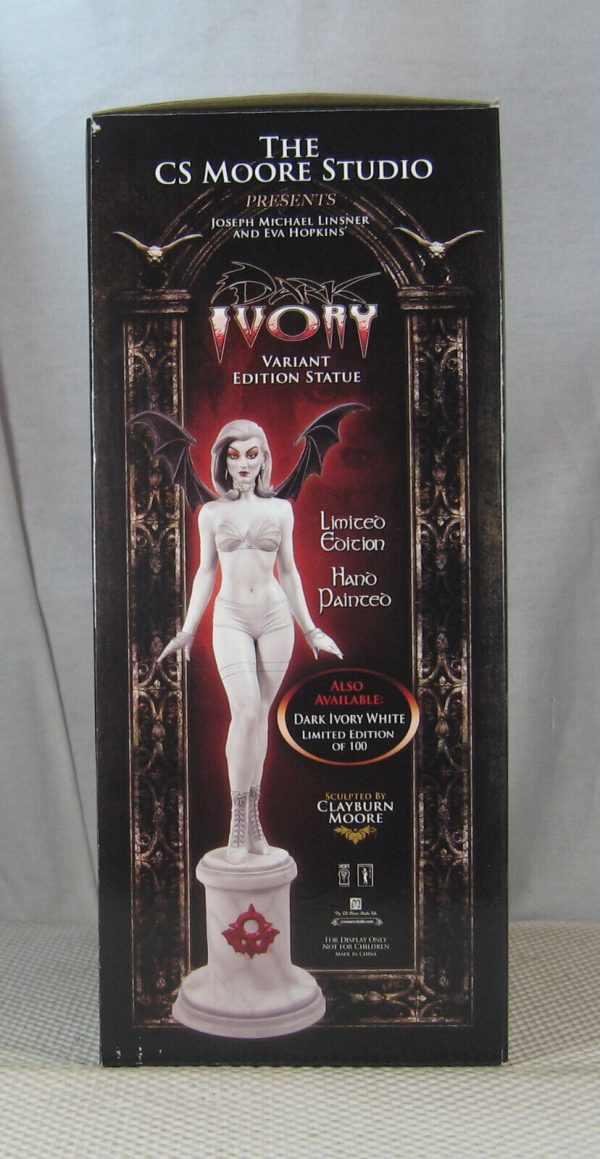 Dark Ivory White Variant Statue 38/100 Clayburn Moore Joseph Linsner NEW SEALED - Image 7