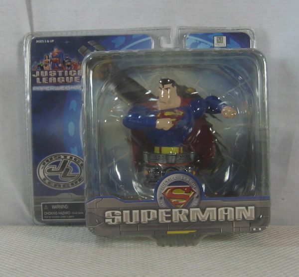 Superman Paperweight Bust Justice League Cartoon Network Series NEW SEALED - Image 2