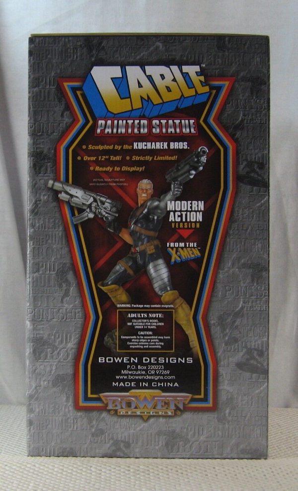 Cable Modern Action Statue 192/245 Bowen Designs Website Exclusive NEW SEALED - Image 6