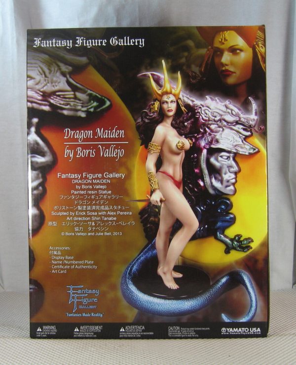 Dragon Maiden Statue 257/500 Fantasy Figure Gallery Boris Vallejo Yamato NEW - Image 3