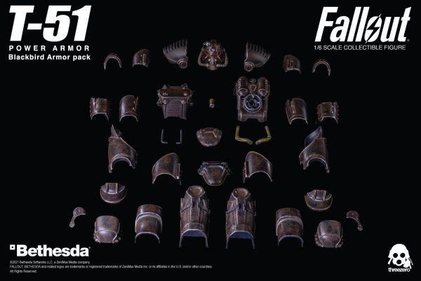 ThreeZero Fallout T-51 Blackbird Power Armor Pack 3Z0179 NEW SEALED