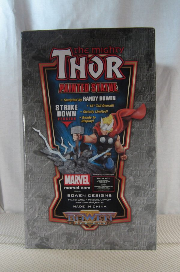 Thor Strike Down Statue 1324/1500 Bowen Designs NEW SEALED - Image 5