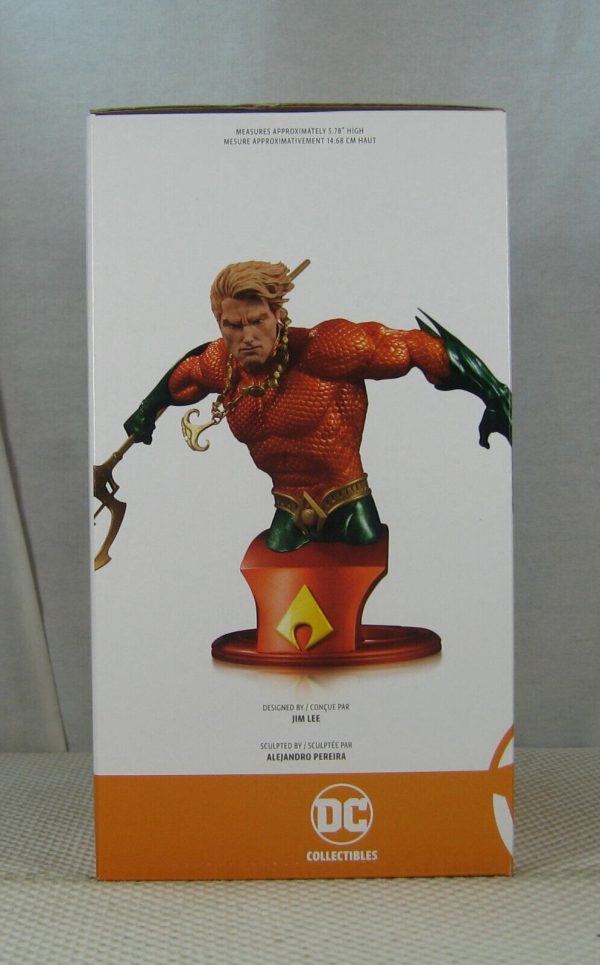 Aquaman Bust DC Comics Super-Heroes Jim Lee New 52 DC Collectibles NEW SEALED - Image 5