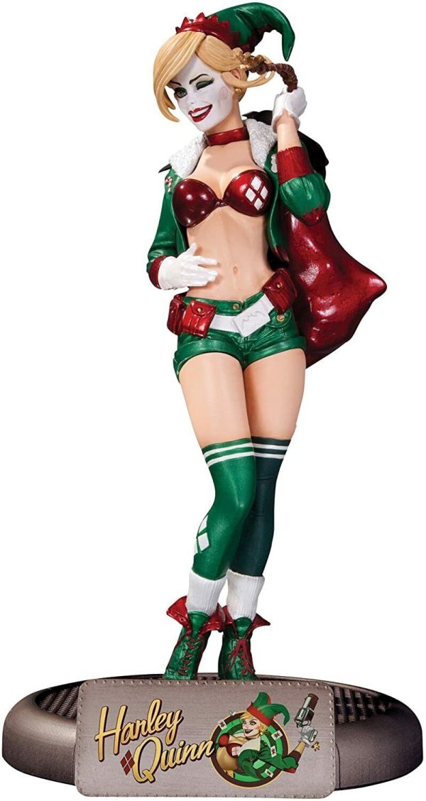 Bombshells Harley Quinn Holiday Statue DC Collectibles Batman Joker NEW SEALED