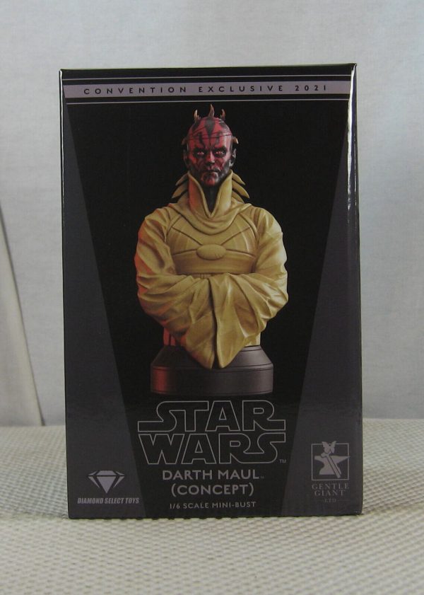 Gentle Giant Star Wars Darth Maul Concept Bust AP/500 SDCC Exclusive NEW SEALED - Image 4