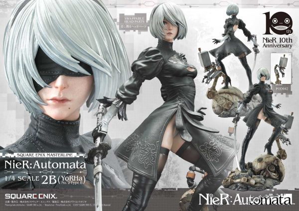 Square Enix Masterline NieR Automata 2B YoRHA No 2 Type B 1/4 Statue NEW SEALED - Image 4