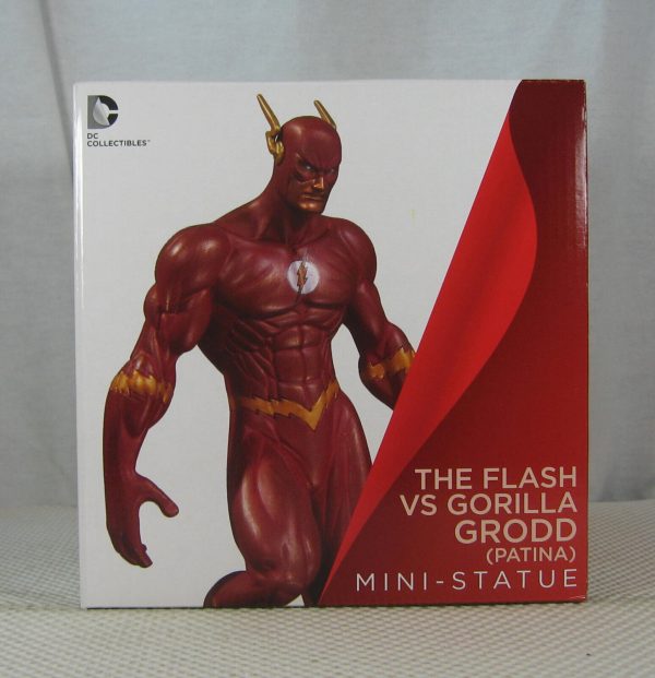 Flash vs Gorilla Grodd Patina Mini Statue DC Comics Michael Turner NEW SEALED - Image 2