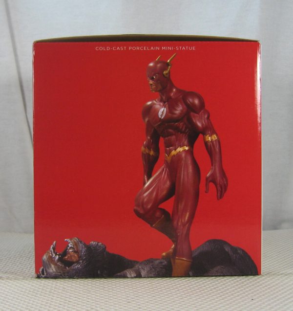 Flash vs Gorilla Grodd Patina Mini Statue DC Comics Michael Turner NEW SEALED - Image 3